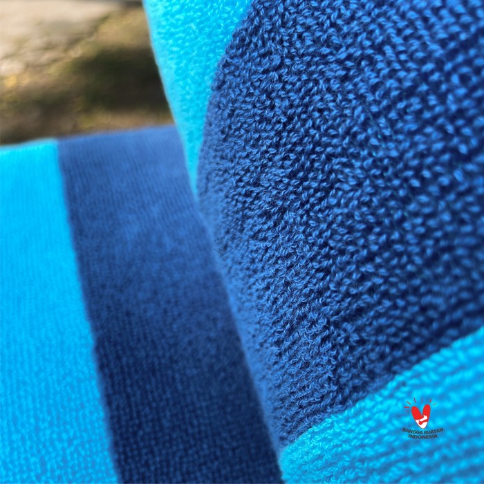 Pool Towel (Blue-Turquoise) - 100% ELS Cotton