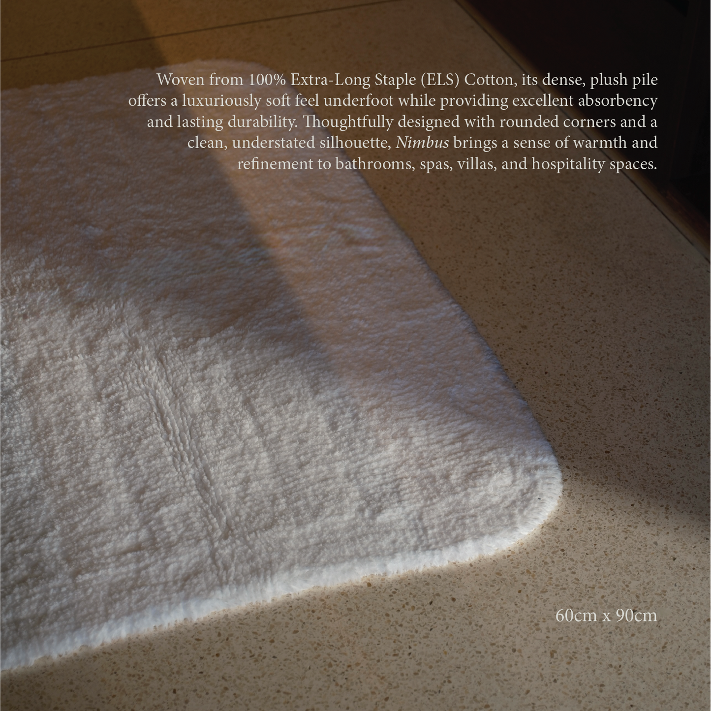 Madeem Nimbus Bath Rug 100% ELS Egyptian Cotton