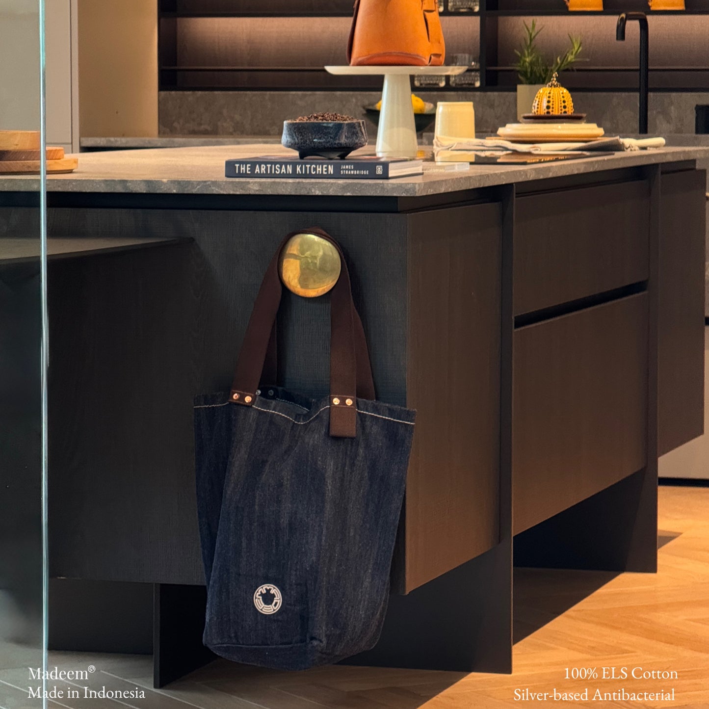 Indigo Blue Heavy Weight Denim - Tote Bag
