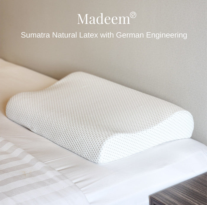 100% Natural Latex Pillow - Ergonomic Snoreless