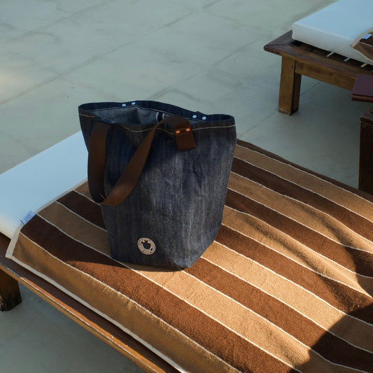 Indigo Blue Heavy Weight Denim - Tote Bag