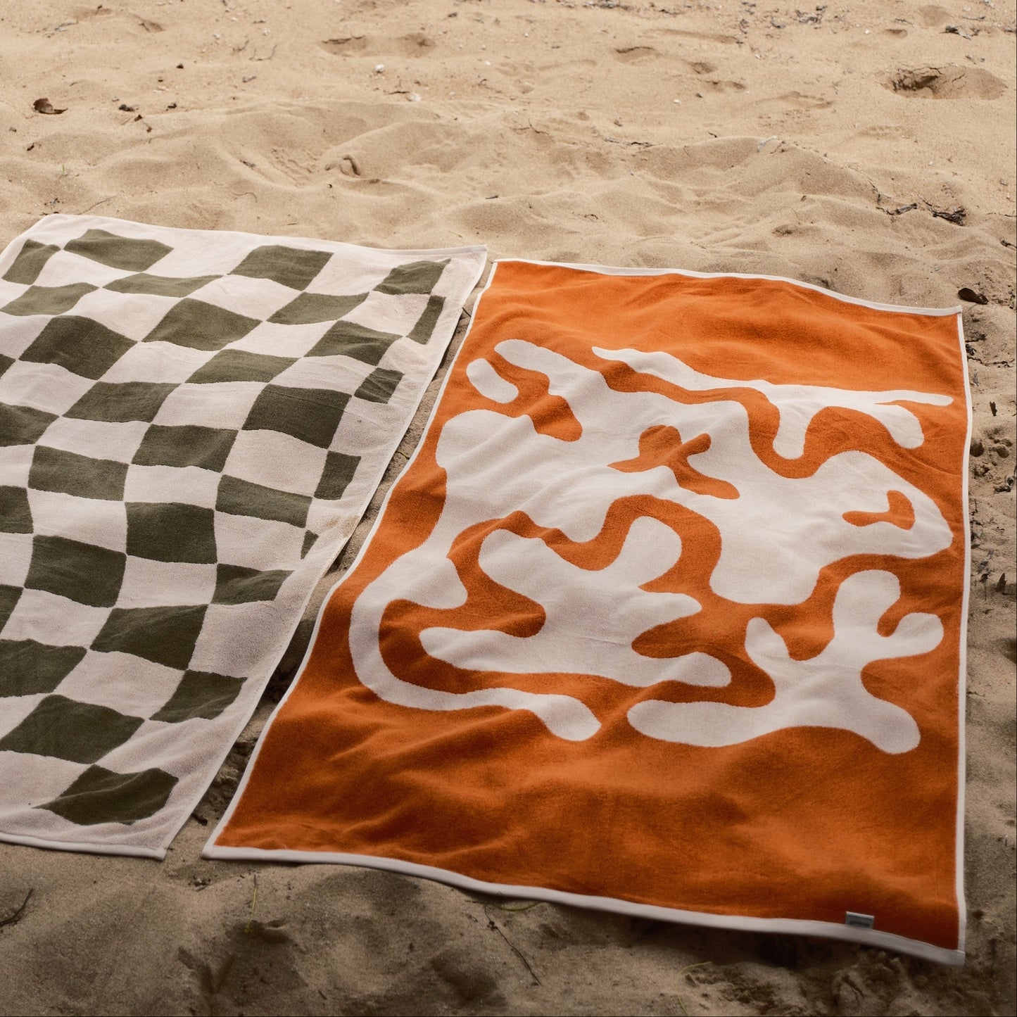 Madeem Pool Towel - 85 x 170 cm - 600 GSM ELS Cotton Silverbased Antibacterial with Coral Pattern