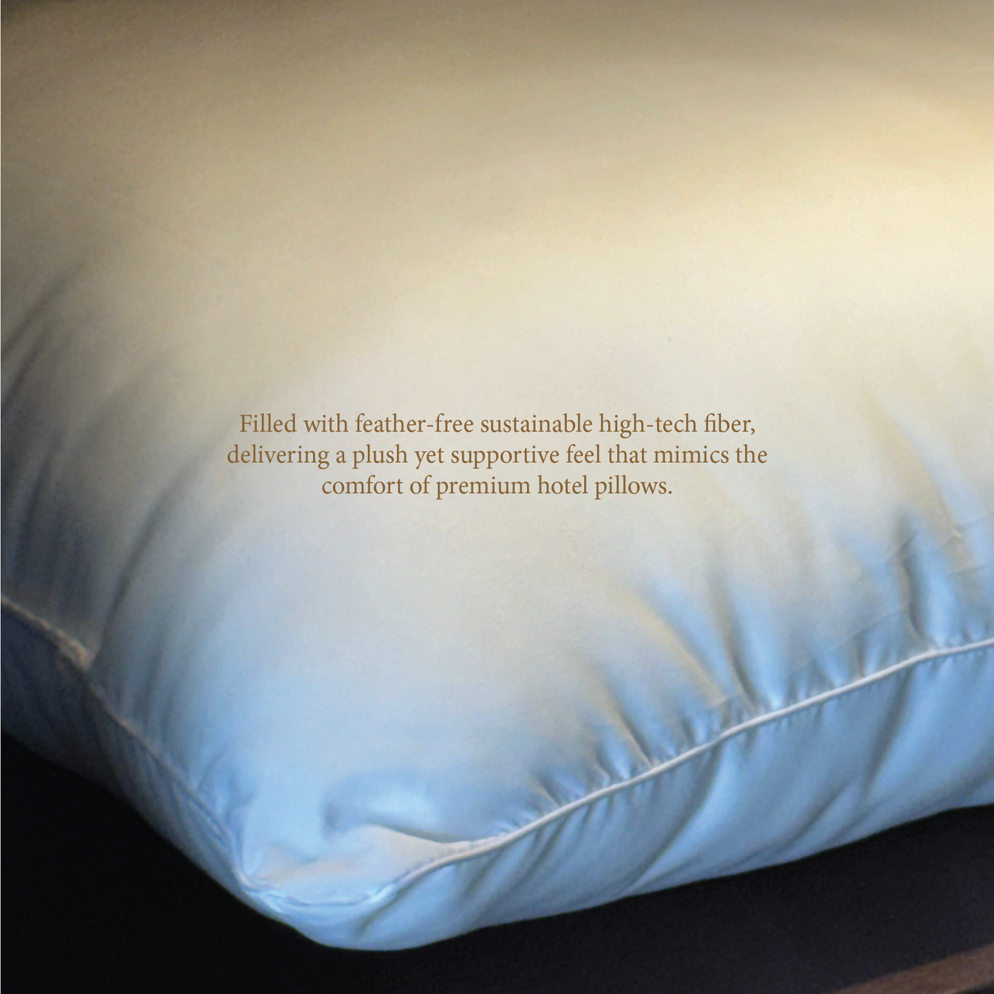 Hotel-Spec Luxury Pillow – Feather Free Sustainable High-Tech Fiber (1100g)