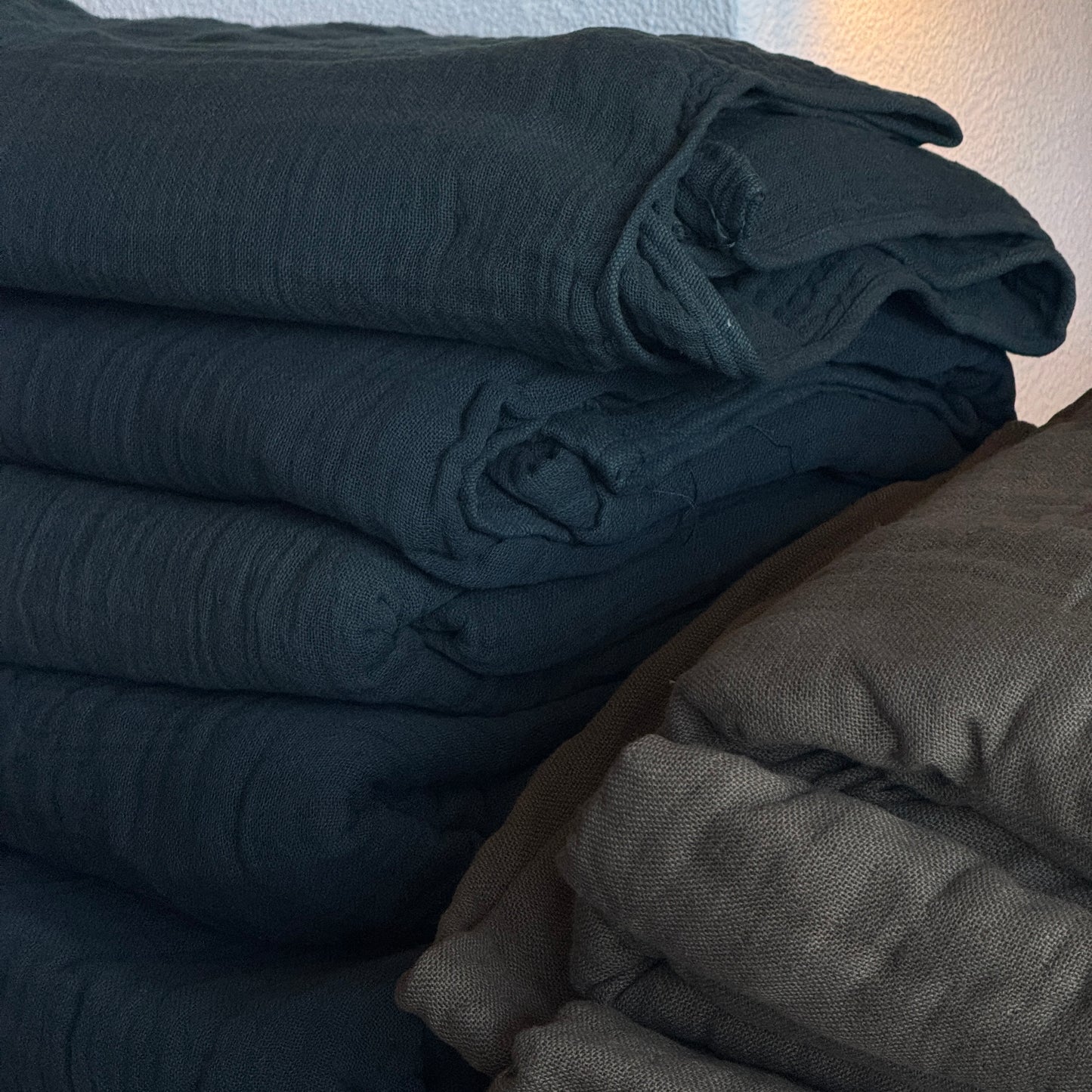 Multilayered ELS Cotton Gauze Blanket - Natural Indigofera Plant Based Coloring