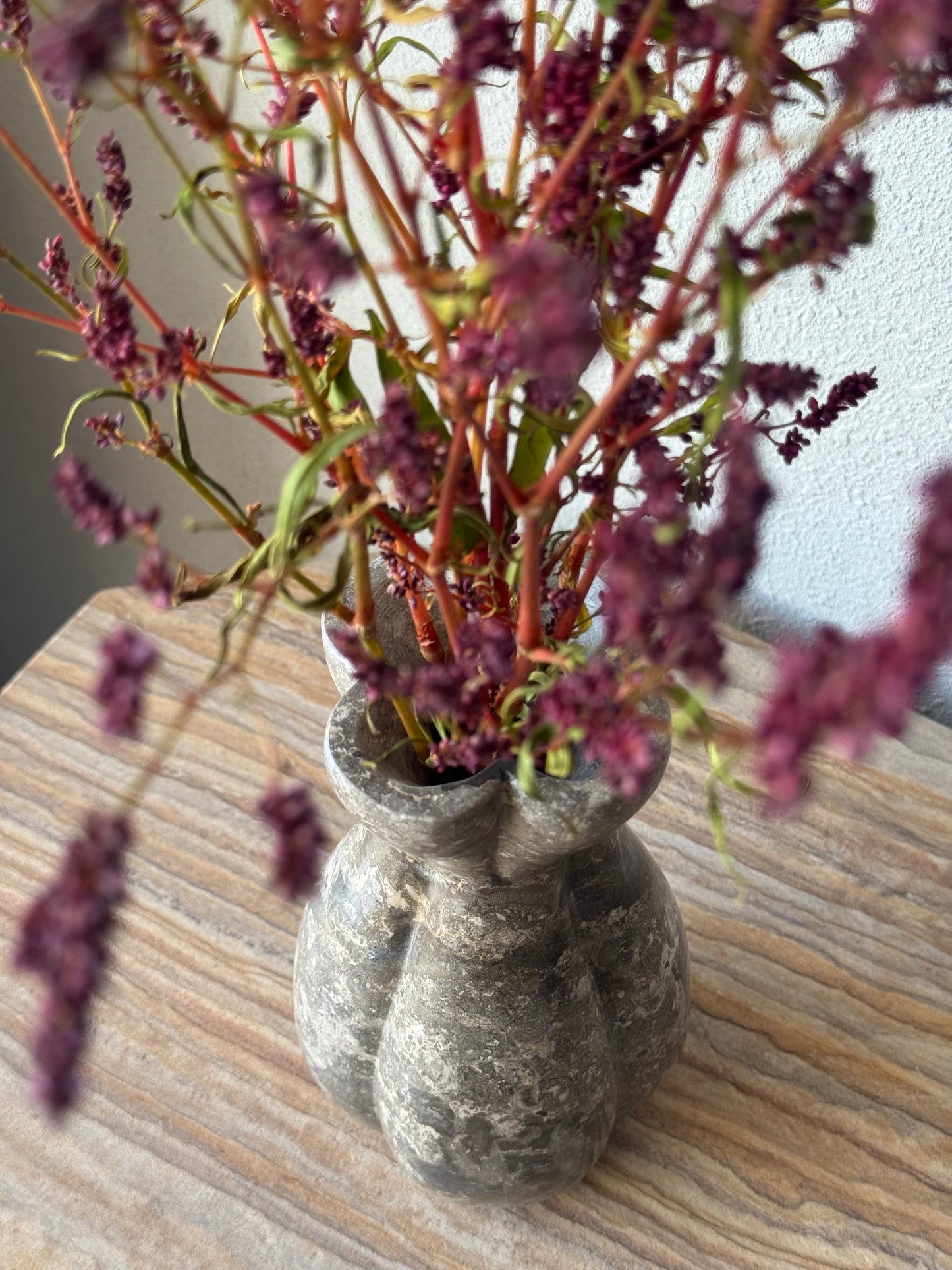 Kelopak Sculptural Marble Vase