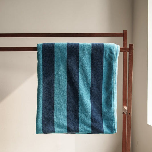 Pool Towel (Blue-Turquoise) - 100% ELS Cotton