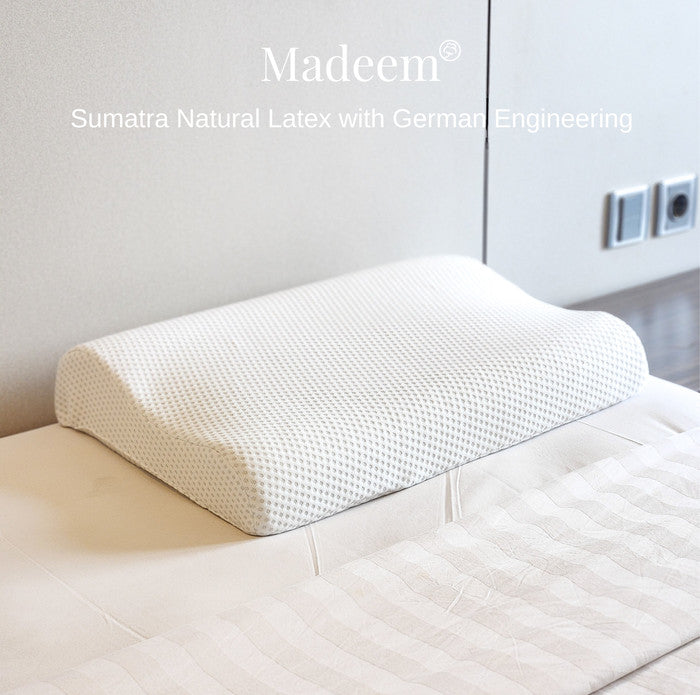 100% Natural Latex Pillow - Ergonomic Snoreless