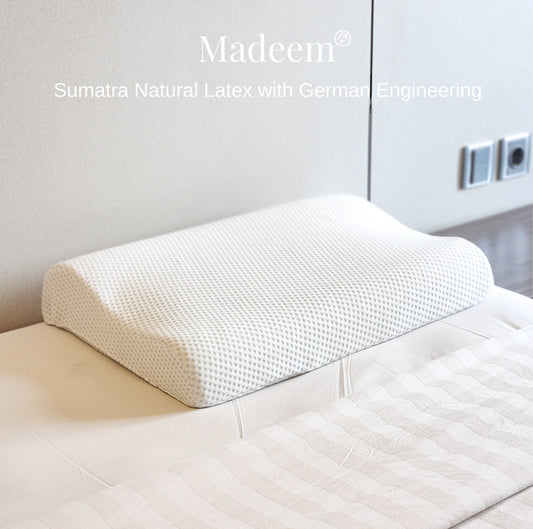 100% Natural Latex Pillow - Ergonomic Snoreless
